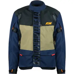 Jaqueta ASW Tsunami Cinza Azul Marinho/Preto/Areia/Laranja