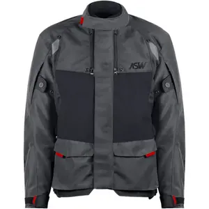Jaqueta ASW Tsunami Cinza Chumbo/Preto/Vermelho