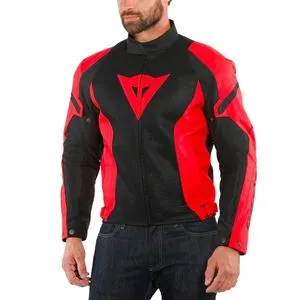 Jaqueta Dainese Air Crono 2 Tex Preto/Vermelho