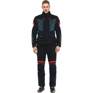 Jaqueta Dainese Carve Master 3 Gore-Tex - Preto/Cinza/Vermelho Lava