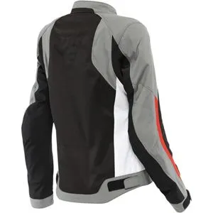 Jaqueta Dainese Hydraflux 2 Air Lady D-Dry Preto/Cinza/Vermelho Lava