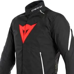 Jaqueta Dainese Laguna Seca 3 D-Dry - Preto/Branco/Vermelho Lava