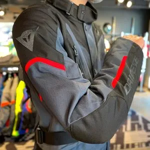 Jaqueta Dainese Tempest 3 D-Dry Cinza/Preto/Vermelho
