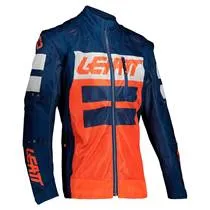 Jaqueta Leatt Moto 4.5 X-Flow Azul/Laranja