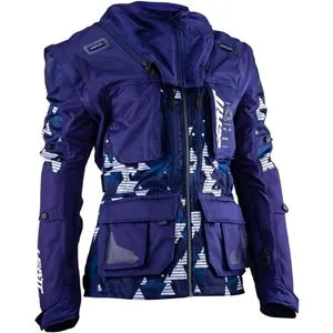Jaqueta Leatt Moto 5.5 Enduro Azul/Cinza