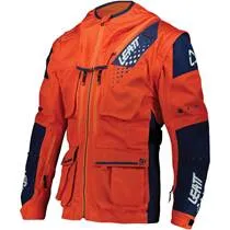 Jaqueta Leatt Moto 5.5 Enduro Laranja/Azul