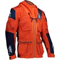 Jaqueta Leatt Moto 5.5 Enduro Laranja/Azul