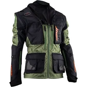 Jaqueta Leatt Moto 5.5 Enduro Verde Cactus/Laranja