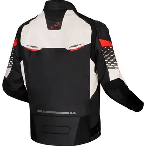 Jaqueta LS2 Apex Preto/Branco/Vermelho (Impermeável)