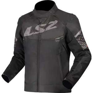 Jaqueta LS2 Apex Preto/Cinza Escuro (Impermeável)