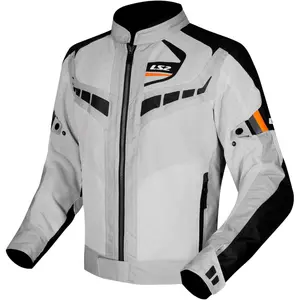 Jaqueta LS2 Garda Preto/Cinza/Laranja Fluor
