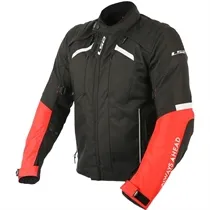 Jaqueta LS2 Serra Preto/Vermelho (Impermeável)
