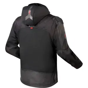 Jaqueta LS2 Zirconium Cinza Titânio/Preto/Vermelho (Impermeável)