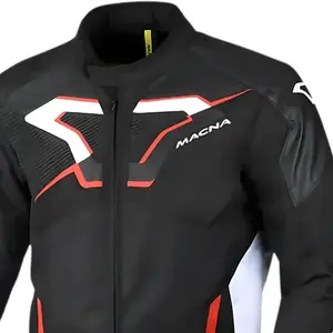 Jaqueta Macna Tazar 2.0 - Preto/Vermelho (Impermeável)