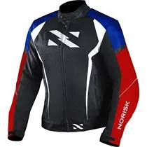 Jaqueta Norisk NR-01 Preto/Azul/Vermelho