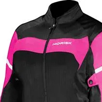 Jaqueta Norisk NR-02 Lady Feminina Preto/Rosa (Ventilada)