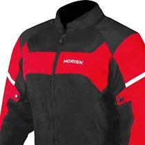 Jaqueta Norisk NR-02 Preto/Vermelho (Ventilada)
