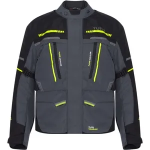 Jaqueta Tutto Moto Auguri Parka Preto/Cinza/Amarelo Fluor (100% Impermeável)