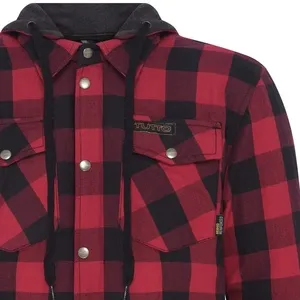 Jaqueta Tutto Moto Café Racer Shirt Preto/Vermelho
