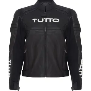 Jaqueta Tutto Moto Rock Couro Preta (com Cupim)