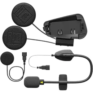 Kit Áudio e Microfone Intercomunicador Cardo Freecom/Spirit JBL