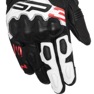 Luva Alpinestars SP 3 - Preto/Branco/Vermelho Fluor