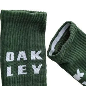 Meia Oakley Bark Crew Sock - Verde