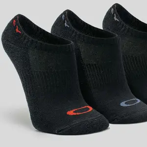 Meia Oakley Bark Low Quarter - Preto (3 Pares)