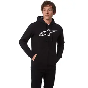 Moletom Alpinestars Ageless Zip V3 Hoodie - Preto/Branco