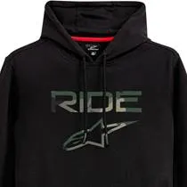Moletom Alpinestars Ride 2.0 Camo Hoodie Preto