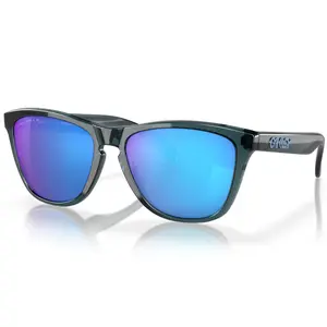 Óculos Oakley Frogskins Preto Cristal - com Lente Azul Polarizada (Prizm)