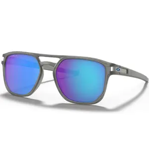 Óculos Oakley Latch Cinza Fosco - com Lente Azul Polarizada (Prizm)