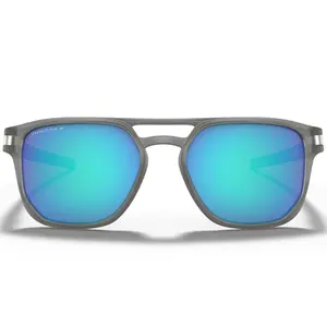 Óculos Oakley Latch Cinza Fosco - com Lente Azul Polarizada (Prizm)