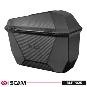 Par de Baús Laterais Scam Preto Carbono 25 Litros - BL99025