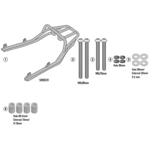Rack Givi SR9053BR Monolock para Royal Enfield Meteor 350 (apartir de 2021) - Preto