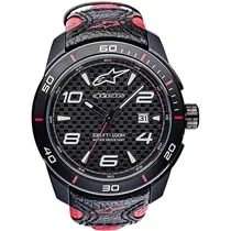 Relógio Alpinestars Tech Watch Preto/Vermelho Couro