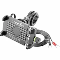 Suporte de Celular Interphone Aluminio c/ carregamento USB (Universal)
