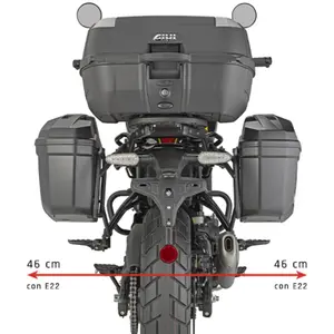 Suporte Lateral Givi Monokey Royal Enfield Guerrilla 450 (apartir de 2024) Preto - PL9061