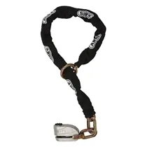 Trava de Disco Abus Granit Detecto XPlus 8008 + Corrente Preto